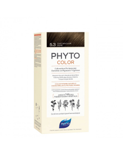 Phyto Phytocolor Coloração Permanente 5.3 Castanho Claro Dourado