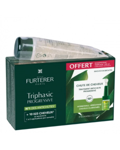 Rene Furterer Triphasic Kit Antiqueda Progressiva Ampolas + Shampoo 