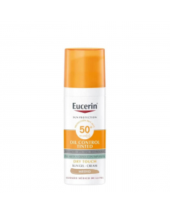 Eucerin Sun Oil-Control Tinted Gel-Creme SPF50+ Tom Médio 50ml
