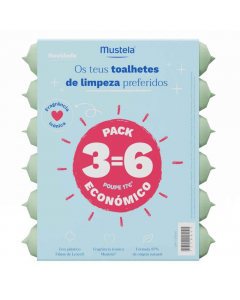 Mustela Pack Toalhetes de Limpeza 6unid.