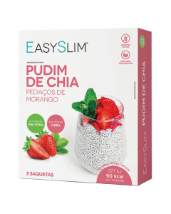 Easyslim Pudim de Chia com Morango 3un.
