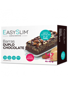 Easyslim Barras Sabor Chocolate Duplo 4un.