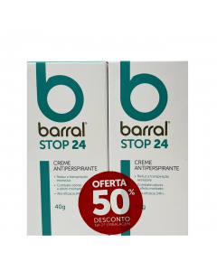 Barral Stop 24 Duo Creme Antitranspirante 2x40g
