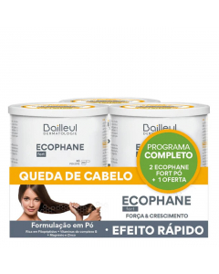 Ecophane Fort Cabelo e Unhas Pack Suplemento Pó 3x318g