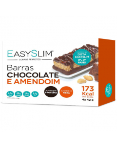 Easyslim Barras Sabor Chocolate e Amendoim 4un.