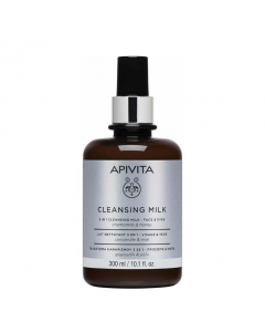 Apivita Leite de Limpeza 3 em 1 Rosto e Olhos 300ml