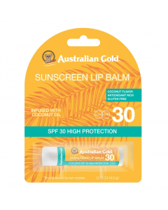 Australian Gold Sunscreen SPF30 Lip Balm Bálsamo Labial Solar Coco 4.2gr