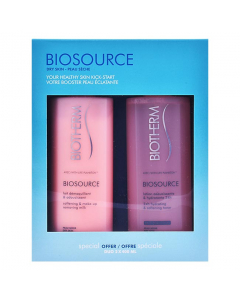 Biotherm Biosource Duo Pele Seca Pack Leite Desmaquilhante + Loção Tonificante