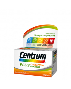 Centrum Plus Ginseng Ginkgo Multivitamínico Comprimidos 30unid.