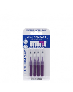 Elgydium Clinic Escovilhões Mono Compact Roxo 4unid.