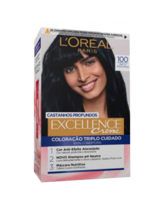 L'Oréal Excellence Crème Castanhos Profundos Coloração Permanente Cor 100 