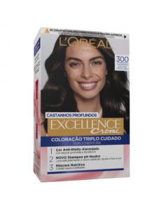 L'Oréal Excellence Crème Castanhos Profundos Coloração Permanente Cor 300