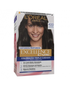L'Oréal Excellence Crème Castanhos Profundos Coloração Permanente Cor 400