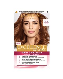 L'Oréal Excellence Crème Coloração Permanente Cor 7.7 Caramelo