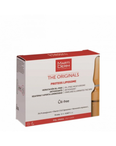 Martiderm The Originals Proteos Liposomas Oil Free Ampolas Pele Oleosa 10x2ml 