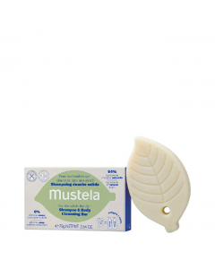 Mustela Shampoo & Body Bar Shampoo Sólido Cabelo e Corpo 75g